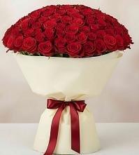 Букет 101 Красная роза Милано в Красногорском Удмуртская Республика