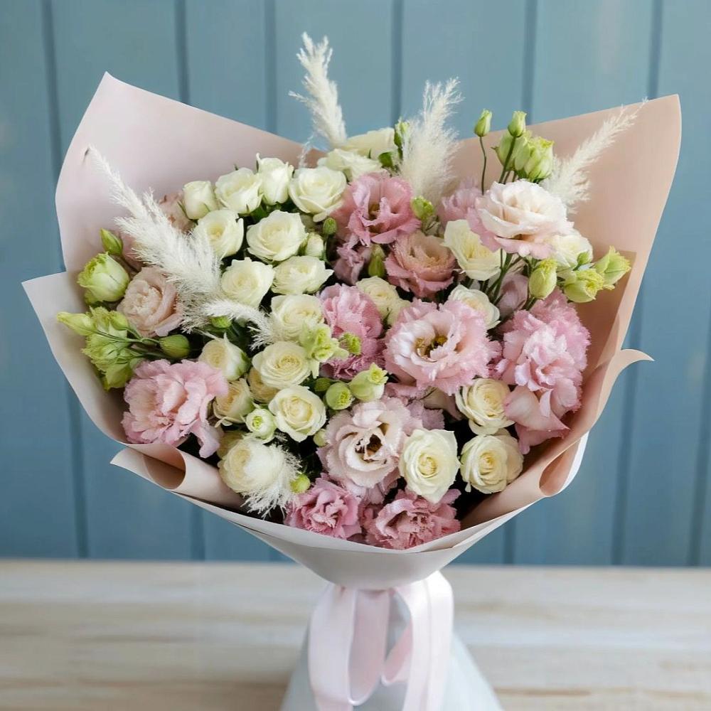 Букет цветов из: Альстромерии и Розы в Красногорском Удмуртская Республика