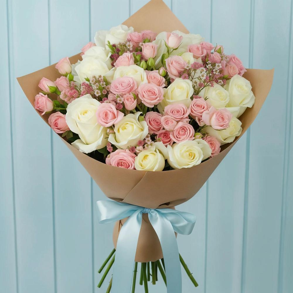 Букет цветов из: Розы в Красногорском Удмуртская Республика