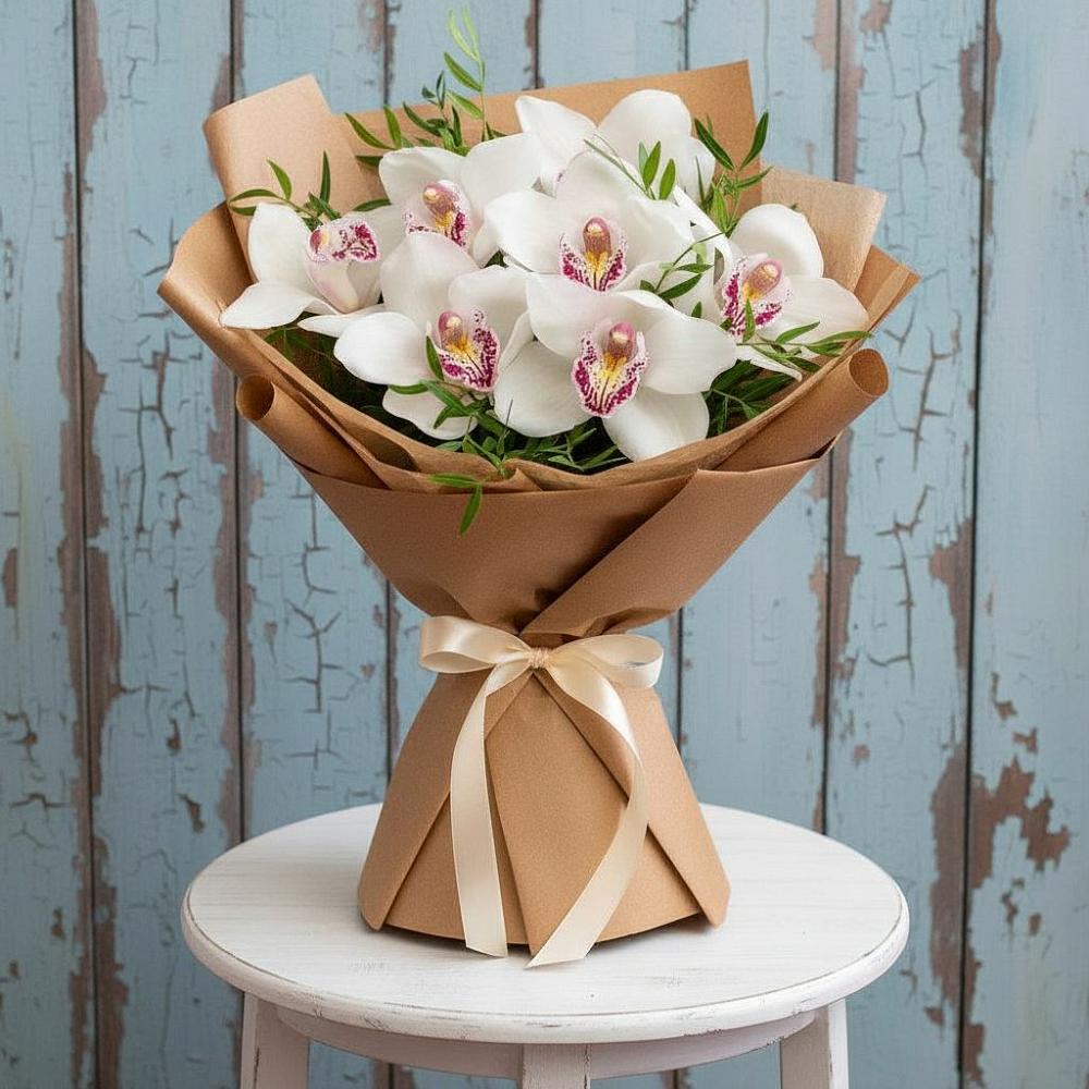 Букет цветов из: Орхидеи и Розы в Красногорском Удмуртская Республика