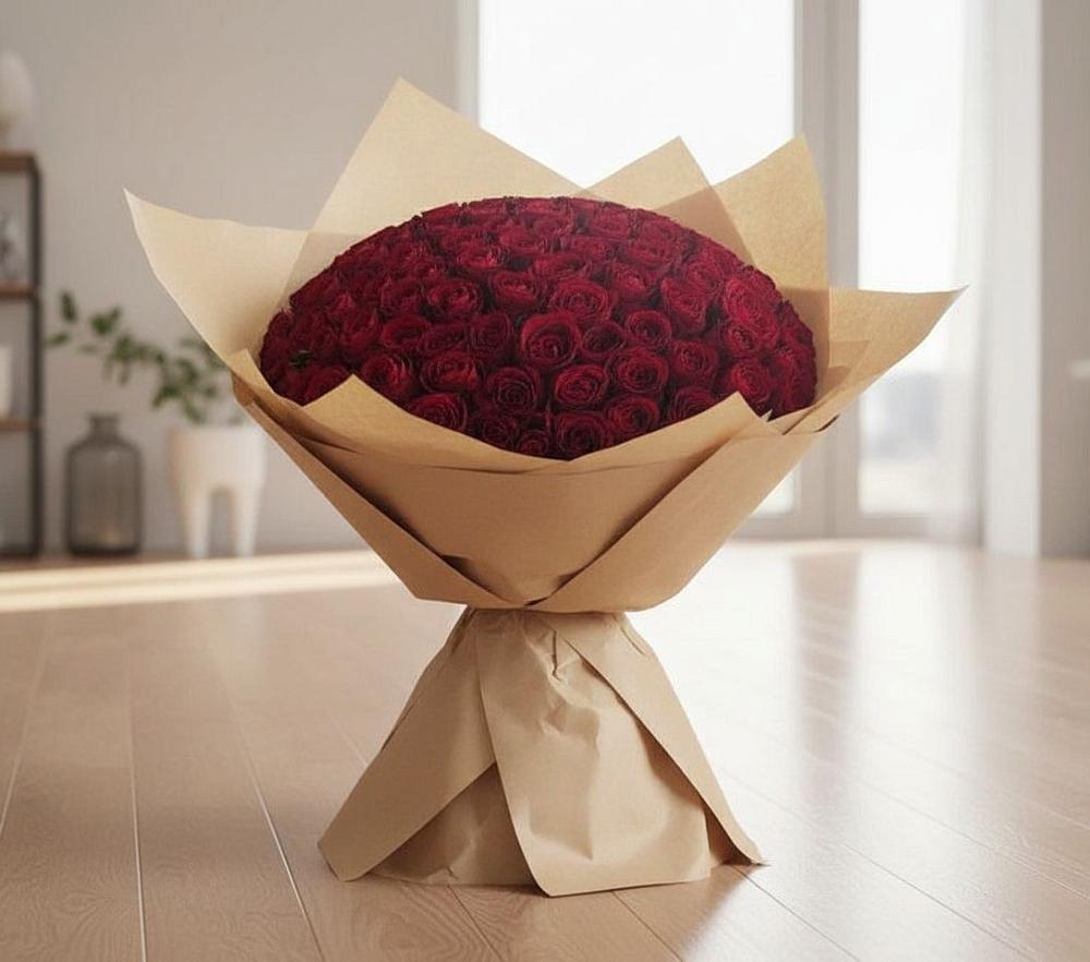 Букет 101 Красная роза в Красногорском Удмуртская Республика