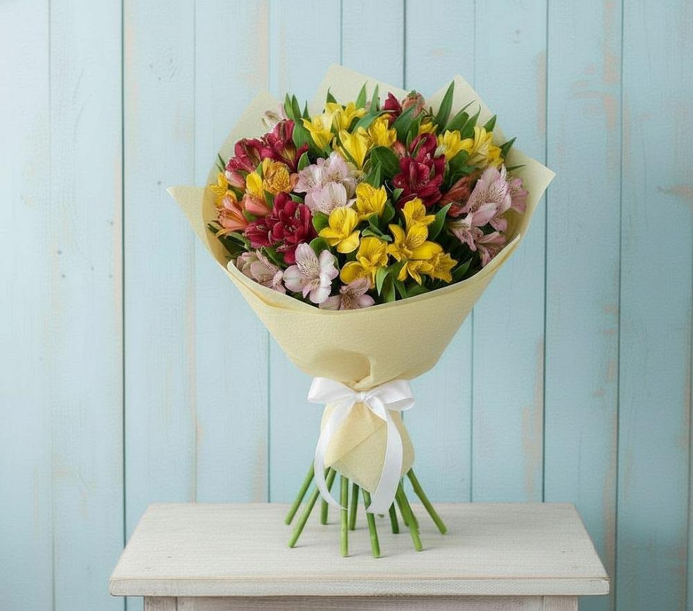 Букет цветов из: Альстромерии в Красногорском Удмуртская Республика