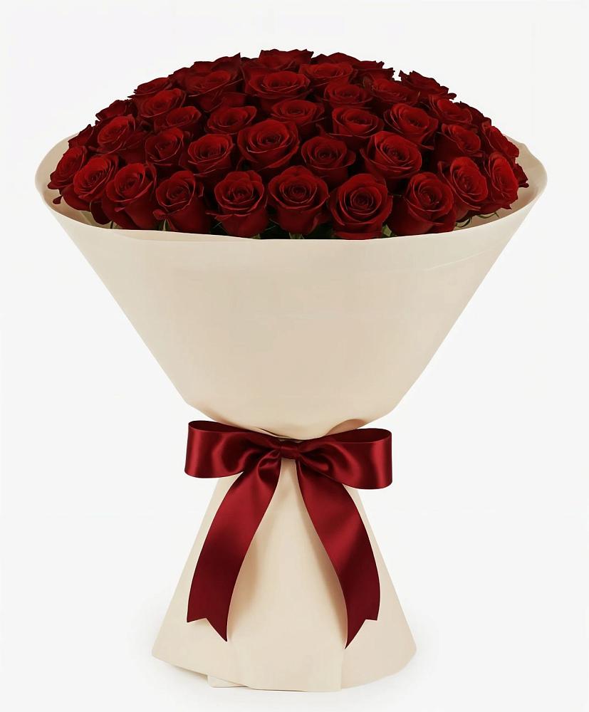 Букет 101 Бордовая роза Блэк Бакарра в Красногорском Удмуртская Республика