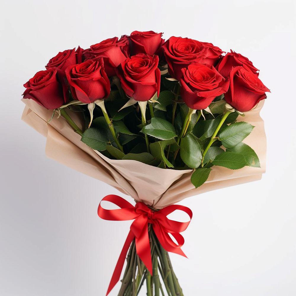Букет 11 Красных роз Эдлесс Лав в Красногорском Удмуртская Республика